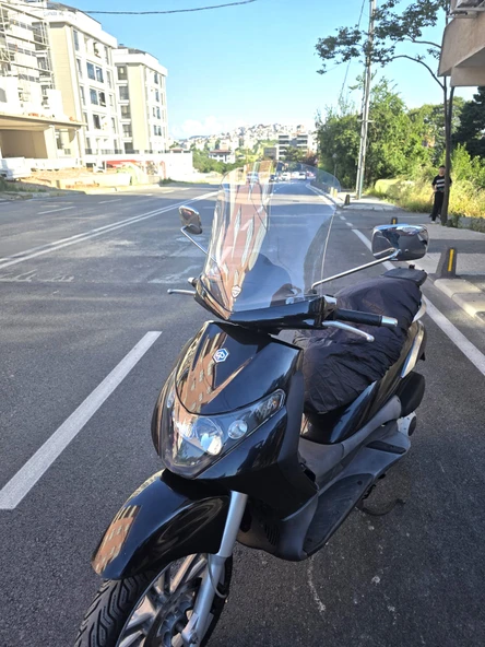 MOTOCAM Piaggio Beverly 250 Siperlik Ön Cam 2005-2007 Model 44cm Şeffaf Renkli 4mm - 3