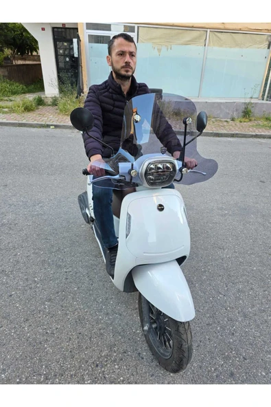 MOTOCAM RKS VPS 125 Siperlik Ön Cam 2022-2025 Model 42cm Füme Renkli 4mm - 2