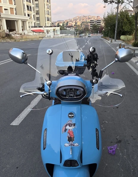 MOTOCAM RKS LT 50 PRO  Siperlik Ön Cam 2023 -2025 Model 45cm Şeffaf Renkli 4mm APARATSIZDIR ürün görseli