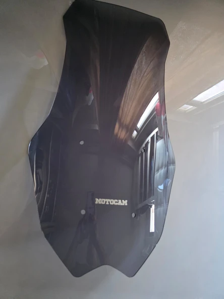 MOTOCAM Yamaha Nmax Siperlik Ön Cam 2025 Model 72cm Füme Renkli 4mm - Resim 3