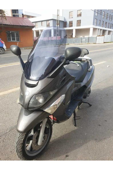 MOTOCAM Piaggio X Evo 250-400 Siperlik Ön Cam 2009-2016 Model 58cm Füme Renkli 4mm - Resim 2