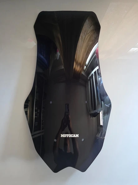 MOTOCAM Yamaha Nmax Siperlik Ön Cam 2025 Model 72cm Siyah Renkli 4mm ürün görseli