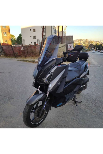 MOTOCAM Yamaha Xmax 250 Siperlik Ön Cam 2014-2017 Model 58cm Füme Renkli 4mm - Resim 3