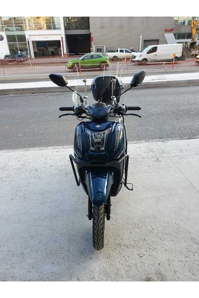 MOTOCAM Yuki Gentle 50 110 Siperlik Ön Cam 2025 Model 44cm Şeffaf Renkli 4mm APARATSIZDIR - Resim 3