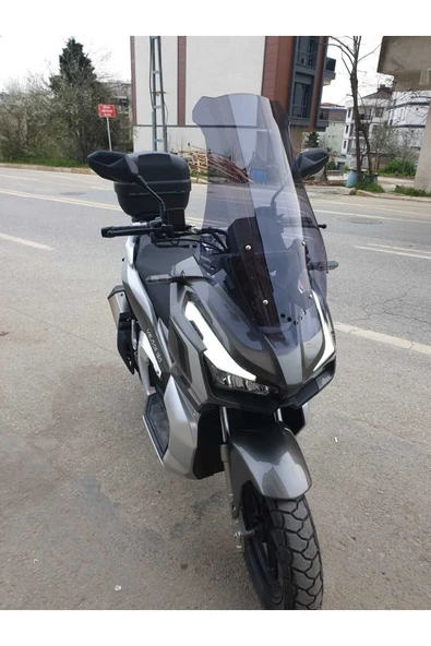 MOTOCAM RKS Veloce 150 Siperlik Ön Cam 2023-2025 Model 65cm Füme Renkli 4mm ORTA BOYLU CAM - Resim 3