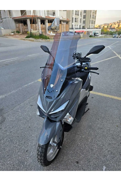 MOTOCAM Revolt RSX4 Siperlik Ön Cam 2022-2025 Model 75cm Füme Renkli 4mm ORTA BOYLU - Resim 3