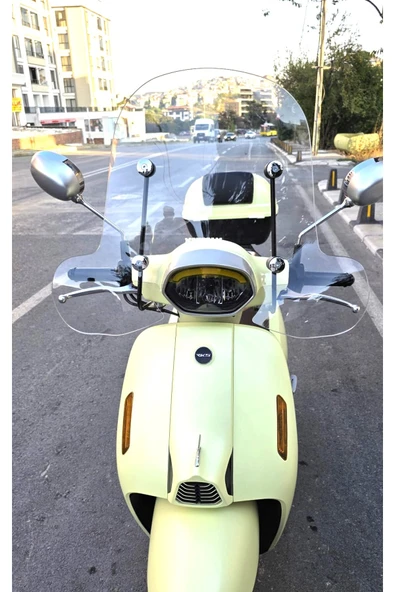 MOTOCAM RKS LTR 125 Siperlik Ön Cam 2023 -2025 Model 51cm Şeffaf Renkli 4mm APARATSIZDIR - 1