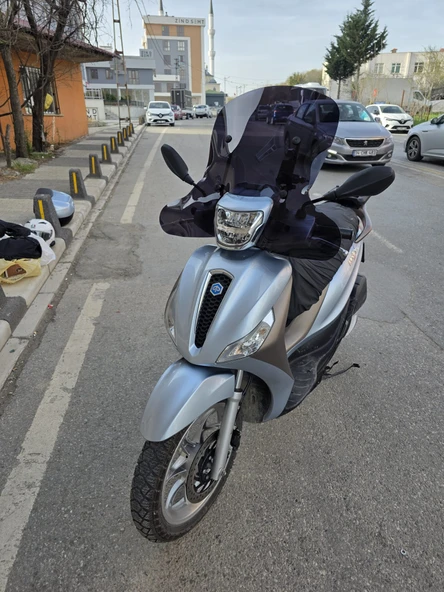 MOTOCAM Piaggio Medley S 150 Ön Cam 2021-2025 Model 56cm Siyah Renkli Elcikli APARATSIZDIR - Resim 3