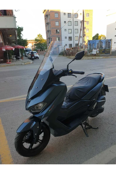 MOTOCAM RKS Grace 202 Siperlik Ön Cam 2022-2025 Model 78cm şeffaf Renkli 4mm UZUN CAM - Resim 2