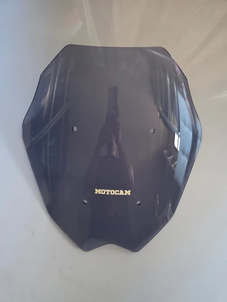 MOTOCAM Yamaha Nmax Siperlik Ön Cam 2025 Model 44cm Füme Renkli 4mm Spor Cam - Resim 3