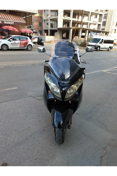 MOTOCAM Suzuki Burgman 400 K7 Siperlik Ön Cam 2007-2015 Model 70cm Şeffaf Renkli 4mm - 1