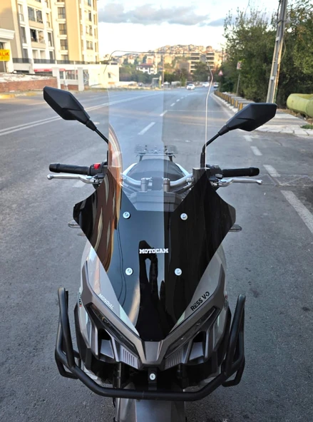 MOTOCAM Mondial Ressivo 250 Siperlik Ön Cam 2023-2025 Model 78cm Şeffaf Renkli 4mm ürün görseli