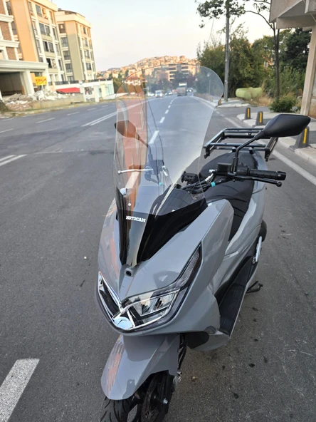 MOTOCAM Motolüx MCX 125 Siperlik Ön Cam 2024-2025 Model 68cm Şeffaf Renkli 4mm - Resim 3