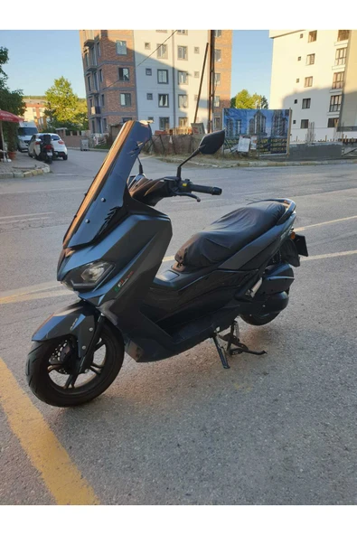 MOTOCAM RKS Grace 202 Siperlik Ön Cam 2022-2025 Model 75cm Siyah Renkli 4mm UZUN CAM - Resim 2