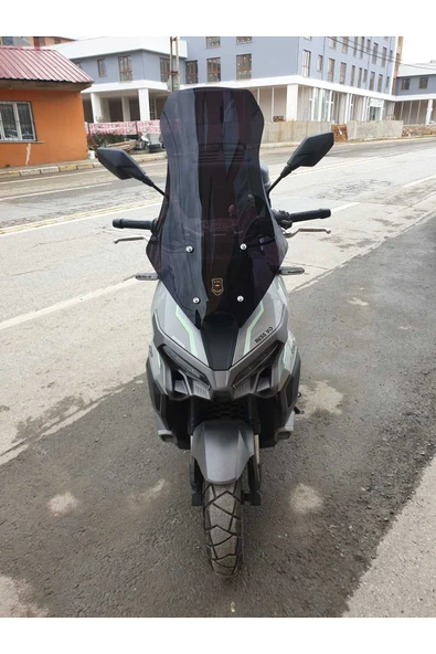 MOTOCAM Mondial Ressivo 250 Siperlik Ön Cam 2023-2025 Model 75cm Siyah Renkli 4mm UZUN CAM ürün görseli