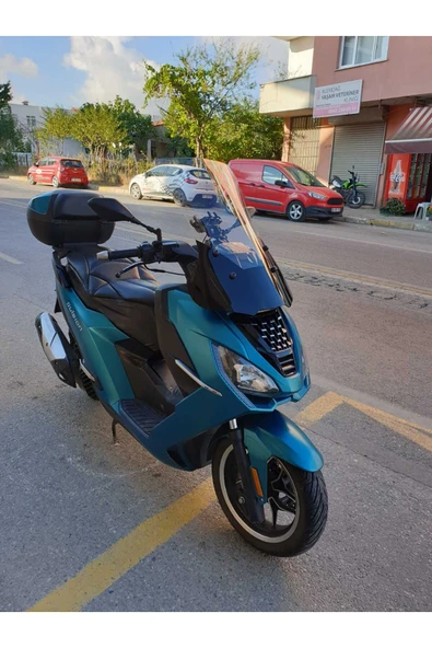 MOTOCAM Peugeot Pulsion 125 Siperlik Ön Cam 2022-2025 Model 68cm Şeffaf Renkli 4mm - Resim 2