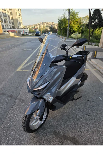 MOTOCAM Revolt RSX4 Siperlik Ön Cam 2022-2025 Model 65cm Şeffaf Renkli 4mm ORTA BOYLU - Resim 3