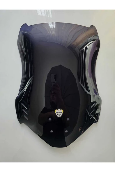MOTOCAM Mondial Skuty Siperlik Ön Cam 2023-2025 Model 48cm Siyah Renkli 4mm ürün görseli