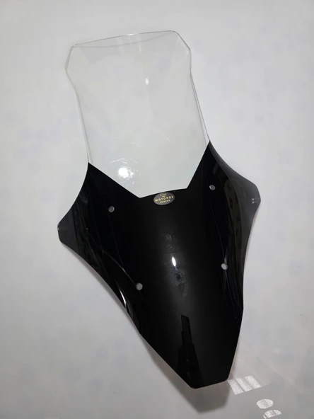 MOTOCAM Yuki Xway 125 Siperlik Ön Cam 2023-2025 Model 78cm Şeffaf Renkli 4mm UZUN CAM - Resim 2