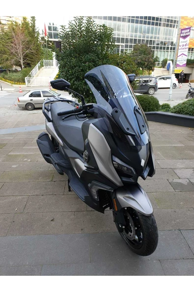 MOTOCAM QJ Fort 350 Siperlik Ön Cam 2023-2025 Model 74cm Füme Renkli 4mm UZUN CAM - Resim 2