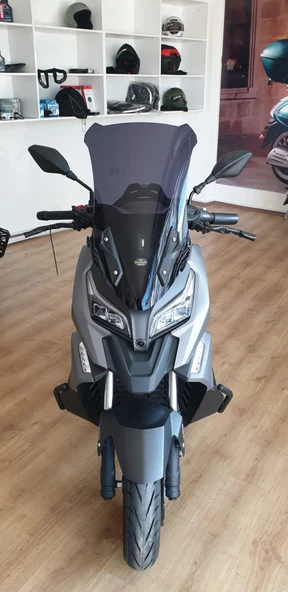 MOTOCAM Motolüx RT2 Ragner Siperlik Ön Cam 2023-2025 Model 56cm Füme Renkli 4mm UZUN CAM - 1