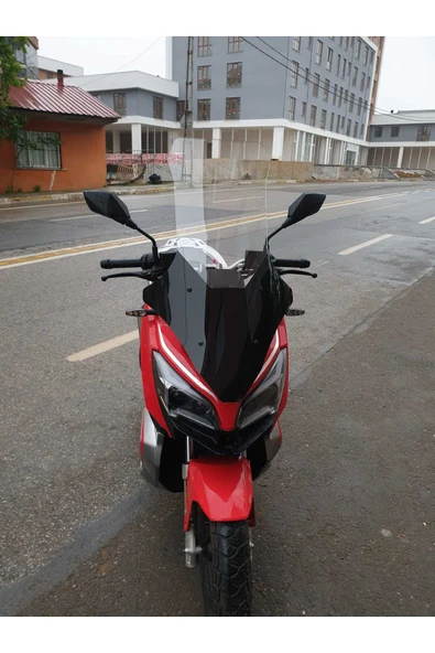 MOTOCAM RKS Reale 125 Siperlik Ön Cam 2023-2025 Model 78cm şeffaf Renkli 4mm UZUN CAM ürün görseli