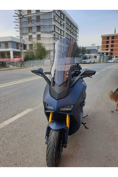 MOTOCAM Yuki Huracan 250 Siperlik Ön Cam 2022-2025 Model 62cm Füme Renkli 4mm - Resim 2