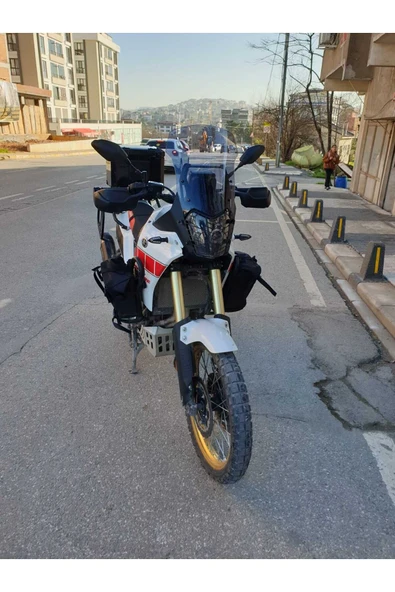 MOTOCAM Yamaha Tenere Rall 700 Siperlik Ön Cam 2019-2025 Model 39cm Füme Renkli 4mm - Resim 2