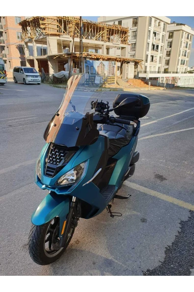 MOTOCAM Peugeot Pulsion 125 Siperlik Ön Cam 2022-2025 Model 68cm Şeffaf Renkli 4mm - Resim 3