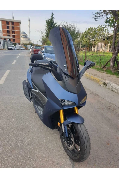 MOTOCAM Yuki Huracan 250 Siperlik Ön Cam 2022-2025 Model 70cm Siyah Renkli 4mm - Resim 3