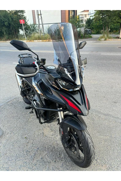 MOTOCAM QJ SRT 800 Siperlik Ön Cam 2023-2025 Model 61cm Füme Renkli 4mm - Resim 3