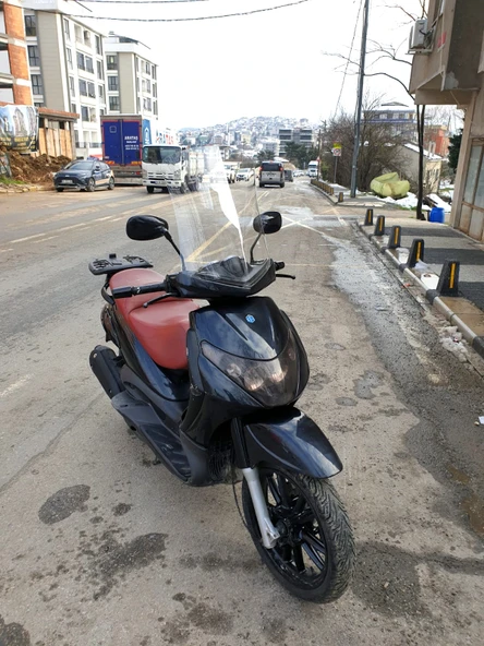 MOTOCAM Piaggio Beverly 250 Siperlik Ön Cam 2005-2007 Model 53cm Şeffaf Renkli 4mm UZUN CAM - Resim 2