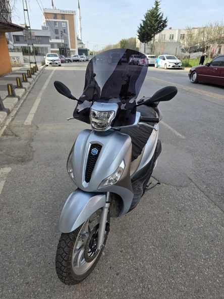 MOTOCAM Piaggio Medley S 150 Ön Cam 2021-2025 Model 54cm Siyah Renkli APARATSIZDIR - Resim 2