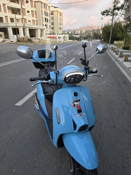 MOTOCAM RKS LT 50 PRO  Siperlik Ön Cam 2023 -2025 Model 45cm Şeffaf Renkli 4mm APARATSIZDIR - Resim 2