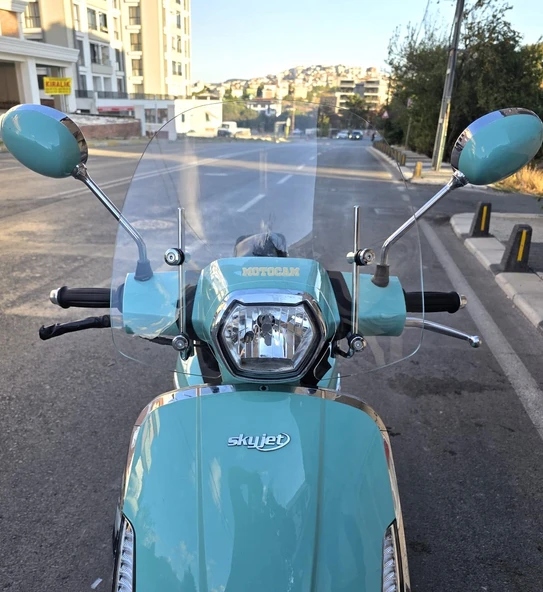 MOTOCAM Skyjet Bellina Ön Cam 2024-2025 Model 37cm Şeffaf Renkli 4mm APARATSIZDIR ürün görseli