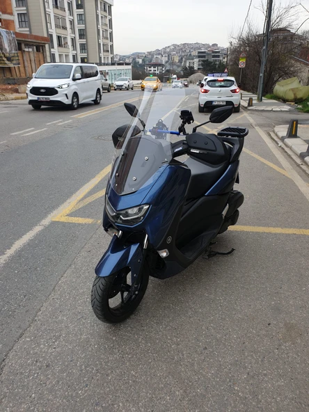 MOTOCAM Yamaha Nmax Siperlik Ön Cam 2021-2024 Model 72cm Şeffaf Renkli 4mm UZUN CAM - Resim 3