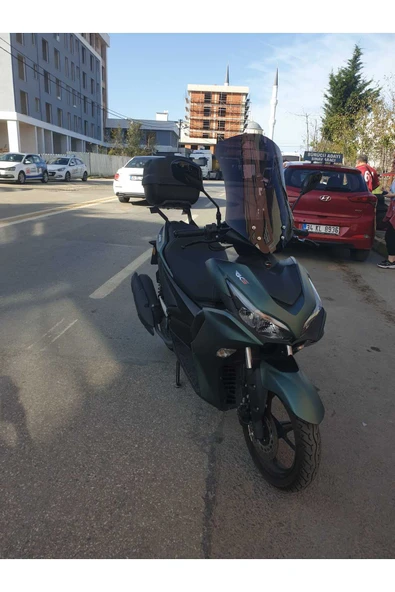 MOTOCAM RKS Arome 125 Siperlik Ön Cam 2023-2025 Model 54cm Şeffaf Renkli Sportif Model - Resim 3