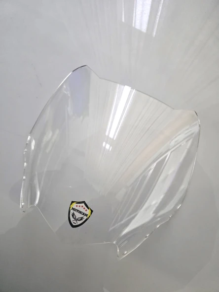 MOTOCAM Yamaha Xmax 250 Siperlik Ön Cam 2011-2013 Model 36cm Şeffaf Renkli 4mm SPORTİF - Resim 3