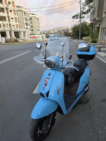 MOTOCAM RKS LTR 125 Siperlik Ön Cam 2023 -2025 Model 45cm Şeffaf Renkli 4mm APARATSIZDIR - Resim 3