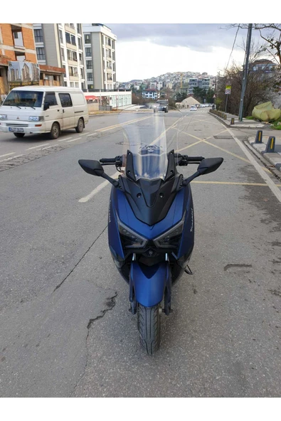 MOTOCAM Musatti Glamaro Max 125 Siperlik Ön Cam 2023-2025 Model 50cm şeffaf Renkli 4mm UZUN CAM ürün görseli