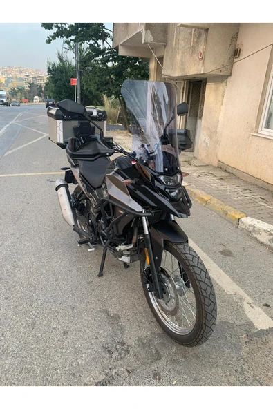 MOTOCAM SYM NHT 200 Siperlik Ön Cam 2023-2025 Model 50cm Füme Renkli 4mm - Resim 3