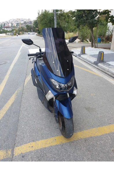 MOTOCAM Yamaha Nmax Siperlik Ön Cam 2015-2020 Model 69cm Siyah Renkli 4mm - 3