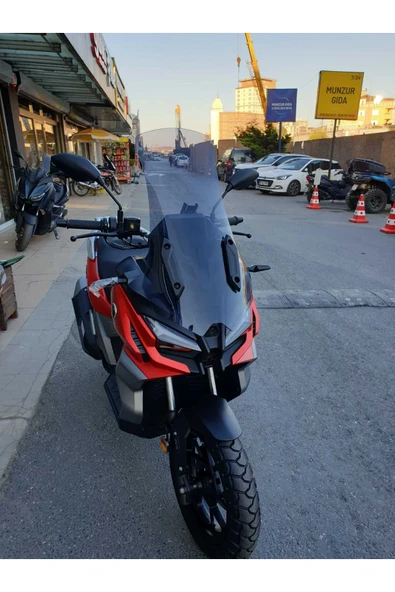 MOTOCAM Voge SR1 ADV Siperlik Ön Cam 2023-2025 Model 71cm Füme Renkli 4mm - Resim 2