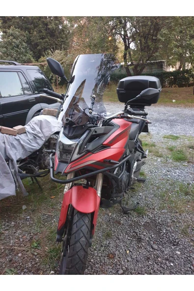 MOTOCAM Voge DS 500 Siperlik Ön Cam 2021-2025 Model 55cm Füme Renkli 4mm - Resim 3