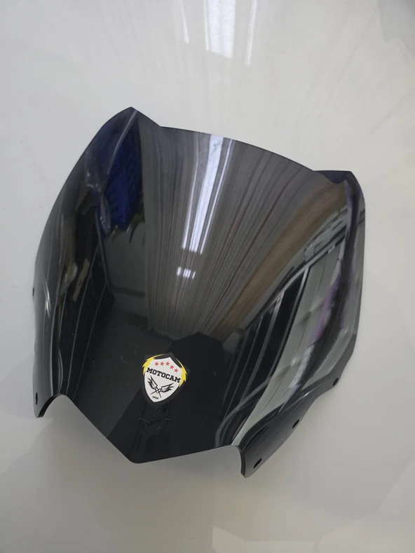 MOTOCAM Yamaha Xmax 250 Siperlik Ön Cam 2011-2013 Model 36cm Siyah Renkli 4mm SPORTİF - Resim 3