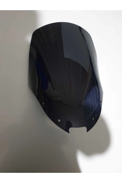 MOTOCAM SYM Joyride 200 Siperlik Ön Cam 2002-2008 Model 55cm (Karbüratörlü) Siyah Renkli 4mm - Resim 2