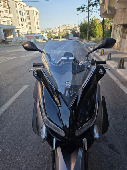 MOTOCAM Yamaha Xmax 250 Siperlik Ön Cam 2014-2017 Model 36cm Şeffaf Renkli 4mm SPORTİF ürün görseli