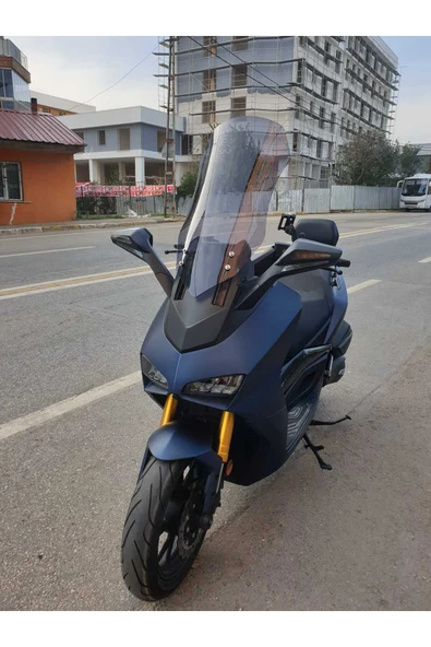 MOTOCAM Yuki Huracan 250 Siperlik Ön Cam 2022-2025 Model 70cm Füme Renkli 4mm - Resim 2