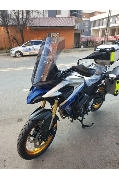 MOTOCAM Voge DSX 525 Siperlik Ön Cam 2023-2025 Model 56cm Füme Renkli 4mm SPORTİF MODEL - Resim 2