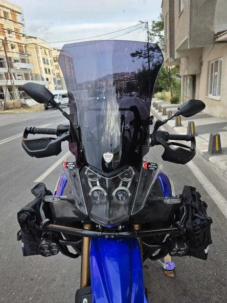 MOTOCAM Yamaha Tenere 700 World Raid Ön Cam 2023-2024 Model 45cm Siyah Renkli 4mm ürün görseli